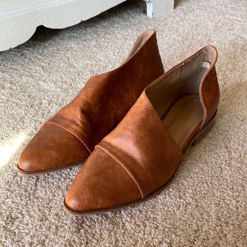 Catherine Malandrino asymmetrical cutout flats